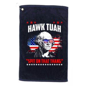 Hawk Tuah Spit On That Thing Presidential Utah Platinum Collection Golf Towel