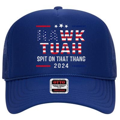 Hawk Tush Spit On That Thang Hawk Tuah High Crown Mesh Back Trucker Hat