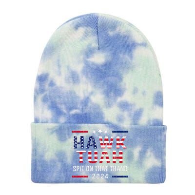 Hawk Tush Spit On That Thang Hawk Tuah Tie Dye 12in Knit Beanie