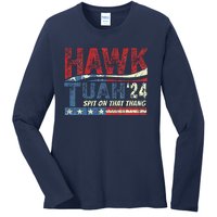 Hawk Tush Spit On That Thang Viral Election Parody Ladies Long Sleeve Shirt