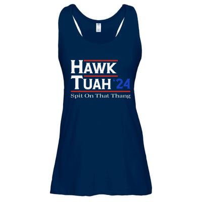 Hawk Tush Spit On That Thang Viral Election Parody Ladies Essential Flowy Tank