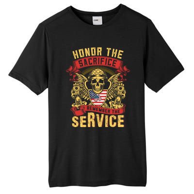 Honor The Sacrifice Remember The Service Proud Soldier Lover Gift Tall Fusion ChromaSoft Performance T-Shirt