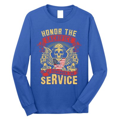 Honor The Sacrifice Remember The Service Proud Soldier Lover Gift Long Sleeve Shirt