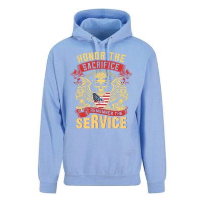 Honor The Sacrifice Remember The Service Proud Soldier Lover Gift Unisex Surf Hoodie