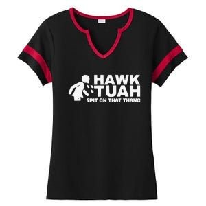 Hawk Tush Spit On That Thang Viral Election Parody Ladies Halftime Notch Neck Tee