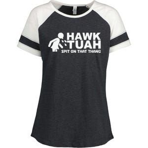 Hawk Tush Spit On That Thang Viral Election Parody Enza Ladies Jersey Colorblock Tee