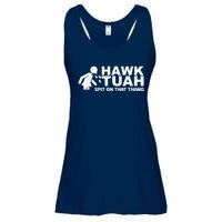 Hawk Tush Spit On That Thang Viral Election Parody Ladies Essential Flowy Tank