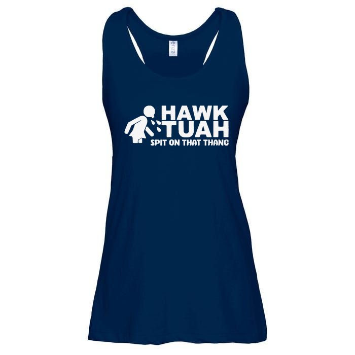 Hawk Tush Spit On That Thang Viral Election Parody Ladies Essential Flowy Tank