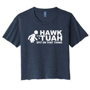 Hawk Tush Spit On That Thang Viral Election Parody Women's Crop Top Tee