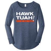 Hawk Tuah Spit On That That Thang Adult Humor Iykyk Women's Perfect Tri Tunic Long Sleeve Shirt