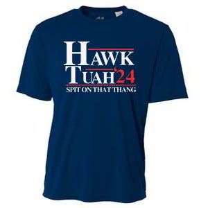 Hawk Tush Spit On That Thang Viral Election Parody Cooling Performance Crew T-Shirt