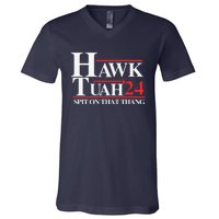 Hawk Tush Spit On That Thang Viral Election Parody V-Neck T-Shirt