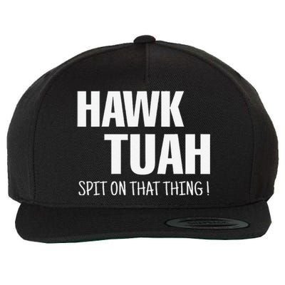 Hawk Tuah... Spit On That Thing Wool Snapback Cap