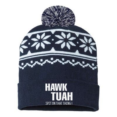 Hawk Tuah... Spit On That Thing USA-Made Snowflake Beanie