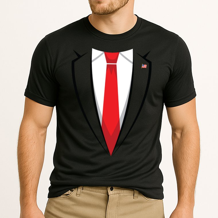 Halloween Trump Suit Us President Easy Costume Cooling Performance Crew T-Shirt