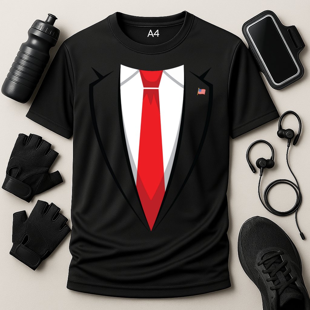 Halloween Trump Suit Us President Easy Costume Cooling Performance Crew T-Shirt