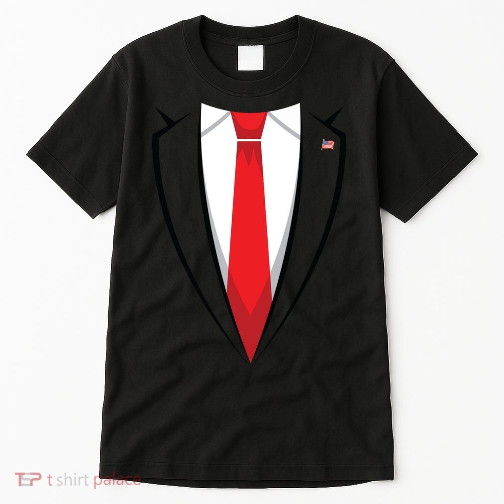 Halloween Trump Suit Us President Easy Costume Tall T-Shirt