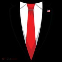 Halloween Trump Suit Us President Easy Costume Tall T-Shirt
