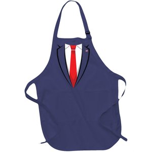 Halloween Trump Suit Us President Easy Costume Full-Length Apron With Pockets