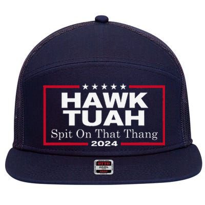 Hawk Tush Spit On That Thang Presidential Candidate Parody 7 Panel Mesh Trucker Snapback Hat