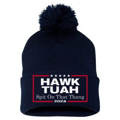 Hawk Tush Spit On That Thang Presidential Candidate Parody Pom Pom 12in Knit Beanie