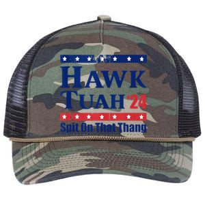 Hawk Tush Spit On That Thing Funny Viral Saying Retro Rope Trucker Hat Cap