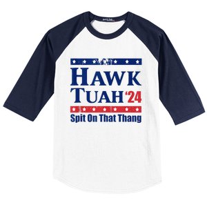 Hawk Tush Spit On That Thing Funny Viral Saying Baseball Sleeve Shirt