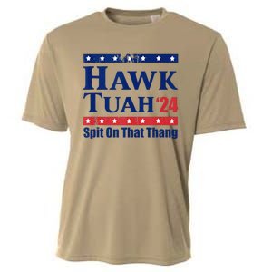 Hawk Tush Spit On That Thing Funny Viral Saying Cooling Performance Crew T-Shirt