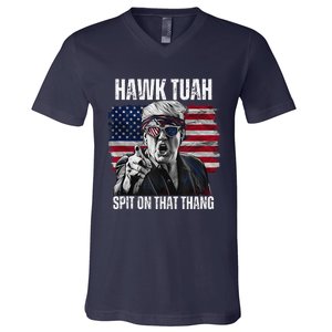 Hawk Tush Spit On That Thing Funny V-Neck T-Shirt