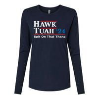 Hawk Tush Spit On That Thing Presidential Candidate Parody Womens Cotton Relaxed Long Sleeve T-Shirt