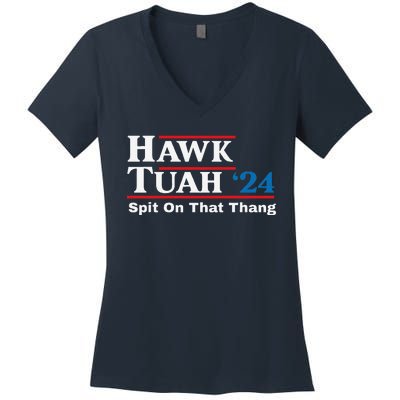 Hawk Tush Spit On That Thing Presidential Candidate Parody Women's V-Neck T-Shirt