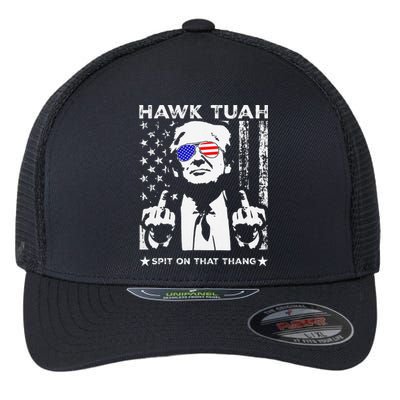 Hawk Tush Spit On That Thing Funny Flexfit Unipanel Trucker Cap