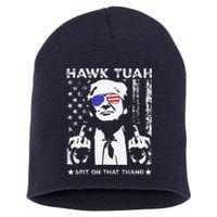 Hawk Tush Spit On That Thing Funny Short Acrylic Beanie