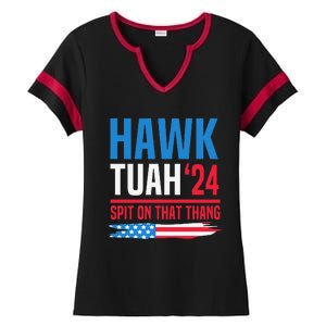 Hawk Tush Spit On That Thing Presidential Candidate Parody Ladies Halftime Notch Neck Tee