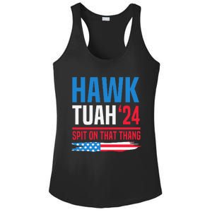 Hawk Tush Spit On That Thing Presidential Candidate Parody Ladies PosiCharge Competitor Racerback Tank