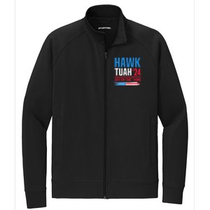 Hawk Tush Spit On That Thing Presidential Candidate Parody Stretch Full-Zip Cadet Jacket