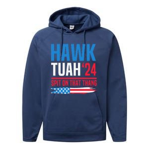 Hawk Tush Spit On That Thing Presidential Candidate Parody Performance Fleece Hoodie