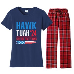 Hawk Tush Spit On That Thing Presidential Candidate Parody Women's Flannel Pajama Set