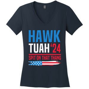 Hawk Tush Spit On That Thing Presidential Candidate Parody Women's V-Neck T-Shirt