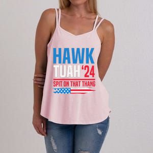 Hawk Tush Spit On That Thing Presidential Candidate Parody Women's Strappy Tank