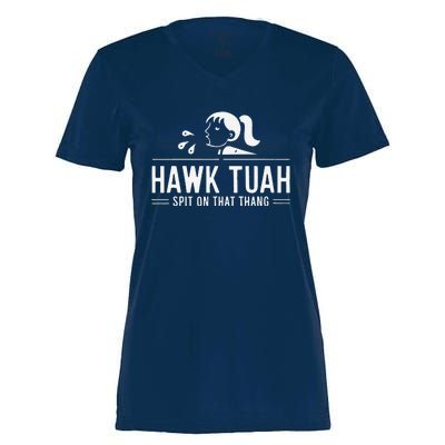 Hawk Tush Spit On That Thing Presidential Candidate Parody Women's Momentum V-Neck T-Shirt