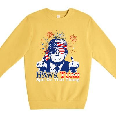 Hawk Tush Spit On That Thing Presidential Candidate Parody Premium Crewneck Sweatshirt