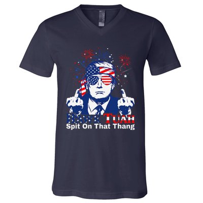 Hawk Tush Spit On That Thing Presidential Candidate Parody V-Neck T-Shirt