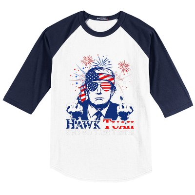 Hawk Tush Spit On That Thing Presidential Candidate Parody Baseball Sleeve Shirt