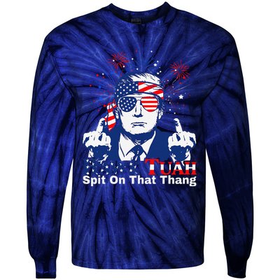 Hawk Tush Spit On That Thing Presidential Candidate Parody Tie-Dye Long Sleeve Shirt