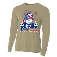 Hawk Tush Spit On That Thing Presidential Candidate Parody Cooling Performance Long Sleeve Crew