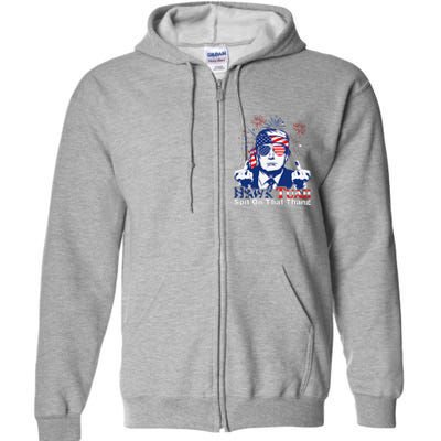 Hawk Tush Spit On That Thing Presidential Candidate Parody Full Zip Hoodie