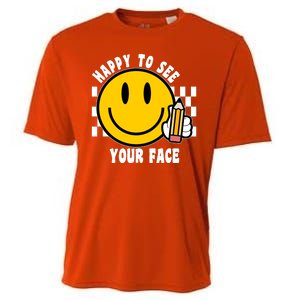 Happy To See Your Face School Cooling Performance Crew T-Shirt