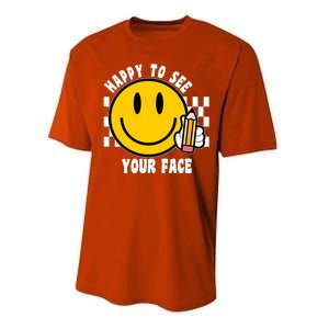 Happy To See Your Face School Performance Sprint T-Shirt