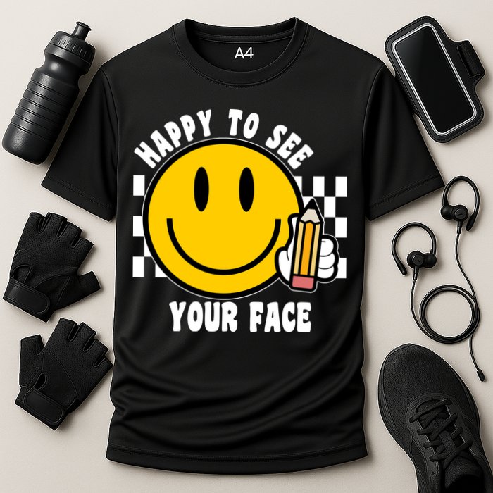 Happy To See Your Face School Cooling Performance Crew T-Shirt